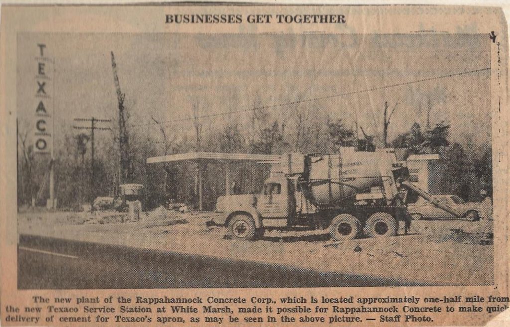 1973 new plant for Rappahannock Concrete